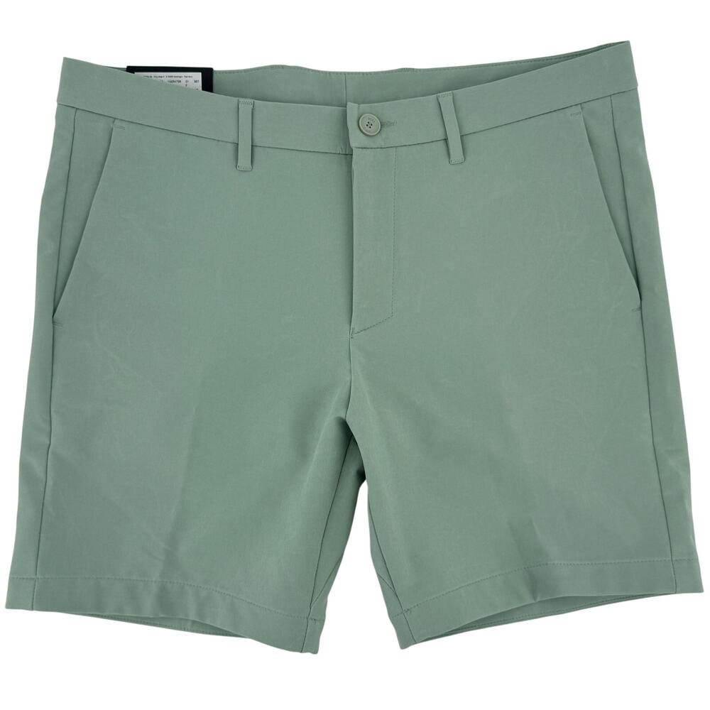 Boss S Motioner Mens Shorts Sz 34R Open Green Tech Twill Stretch 7" 50516382